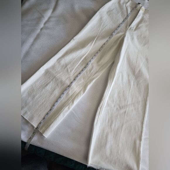 OAT New York High Waist Wide-Leg Raw Hem Pants New With Tags - Picture 8 of 10